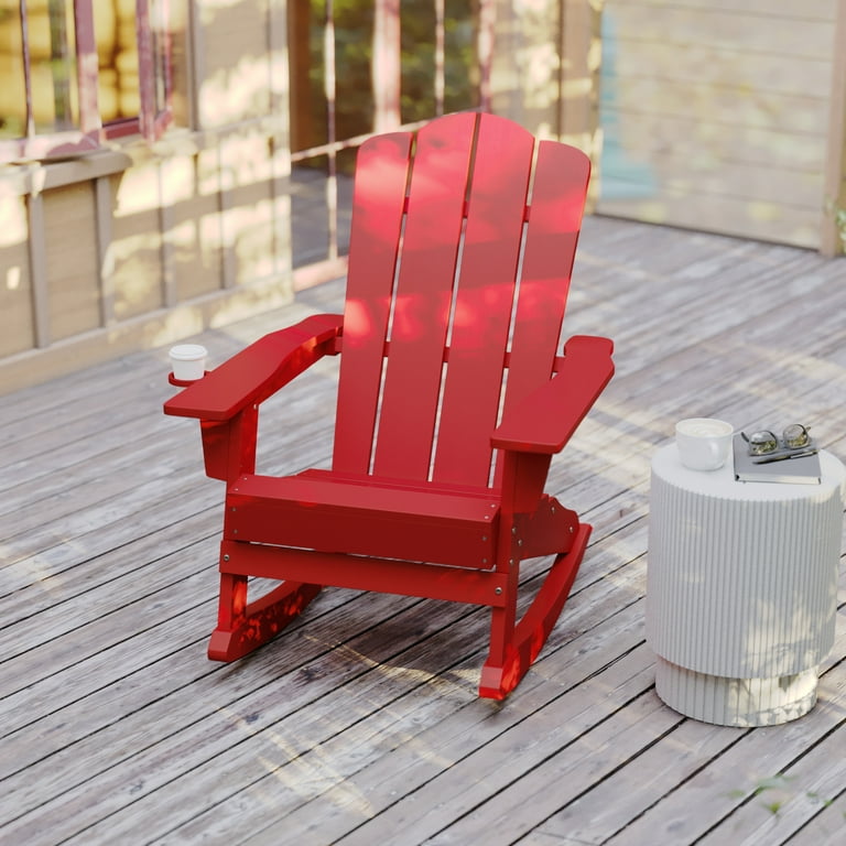Wooden rocking chair with cup holder new arrivals