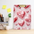 thumbnail image 6 of Valentine's Day Heart Diamond Acrylic Clipboards 12 x 9 Inch A4 Size with Low Profile Clip Hanging Clipboard for Classroom School Office, 6 of 8