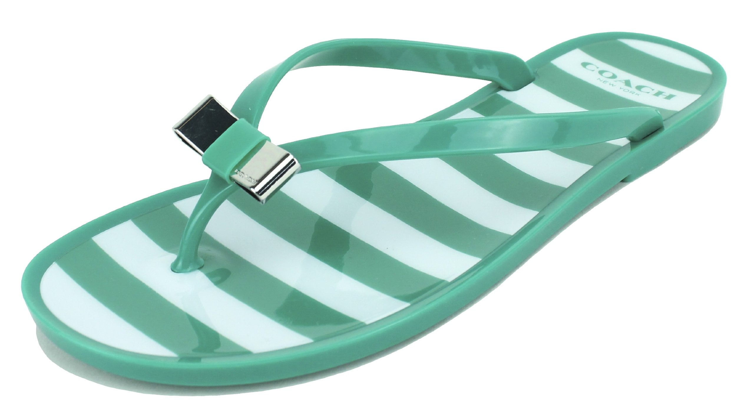 coach landon jelly flip flops