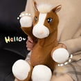 thumbnail image 5 of Small 22cm Plush Horse Toy, Plush Toy With Big Eyes, Embroidered Facial Features And Plush Filling, Safety-Certified Decorative Embellishments, Suitable For Sofas, Bedrooms, Or As Gifts, 5 of 6