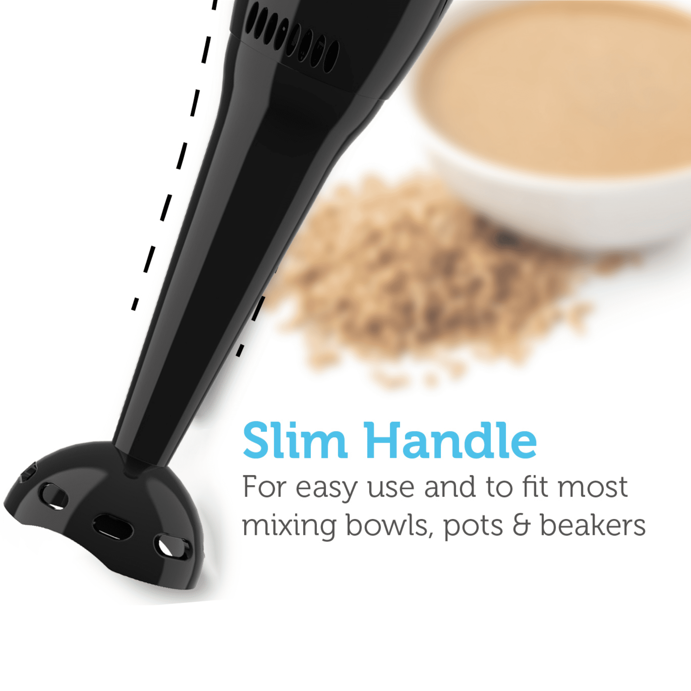Courant 200W 2-Speed Hand Blender – Powerful & Versatile – Black