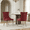 Burgundy, variant on Modern, High-end Tufted Solid Wood Contemporary Velvet Upholstered Dining Chair with Chrome Stainless Steel Plating Legs, Nailhead Trim, Set of 2