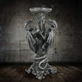 thumbnail image 2 of 8.5" Gothic Medieval Dragon Castle Candle Holder Stand, 2 of 9