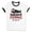 White/Black, variant on Merry Fishmas Ringer Tee Shirt Unisex Large White/Black