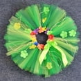 thumbnail image 4 of Gunia Girl Tutu Skirts Tropical Luau Dress With Beach Bonfire Dance Performance Celebration Princess Birthday Party Kids Toddler Girls Skirt Green 0-1 Years, 4 of 4