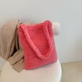 thumbnail image 3 of Bolso de mano de color caramelo suave para mujer otoño invierno bolso de mano (rojo sandía) Likrtyny Para estrenar, 3 of 9