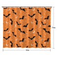 thumbnail image 5 of Halloween Bats with Moons and Stars Shower Curtain 84"x72" ,Bathroom Decorative Shower Curtains Set with 12 Hooks,Modern Waterproof Washable Shower Curtain, 5 of 6