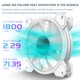 thumbnail image 2 of COOLMOON 12cm Silent 4Pin PWM 5V 3Pin ARGB Aura Sync Case Cooling Fan White Sywqhk Para estrenar, 2 of 9