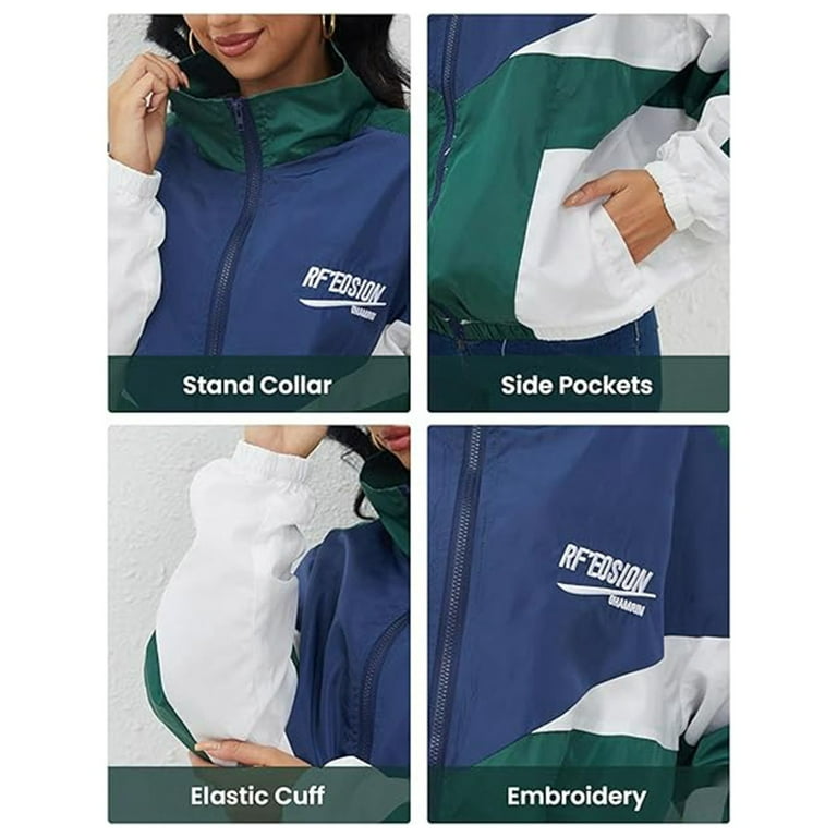 JUMESG Jacket Women Women's Jacket Zip Up Lightweight JUMESG Jacket Women Women's Jacket Zip Up Lightweight