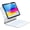 White, variant on Keyboard Case for iPad A16 11/10, Magnetic Magic-Stand, Floating Design, Durable Spindles, Multi-Touch Trackpad, 7 Colors Backlit, Stain Resistant PU, Bluetooth