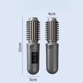 thumbnail image 2 of Cordless Hair Curling Brush Rechargeable Battery Portable Heated Straightening Curling Brush 3 Temperature Settings LCD Display, 2 of 8