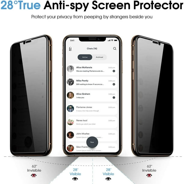 Achetez le protecteur d'écran anti-espion de confidentialité pour
