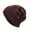 Wine, variant on Mikilon Men's Patchwork Color Plaid Knitted Hats Winter Plus Velvet and Thicken Warm Hats Fashion Daily Versatile Outdoor Hats