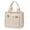White, variant on Canvas Tote Bag for Women Pendant Mini Handbags Multiple Compartments Casual Zipper Purses Lunch Bags for Camping Black