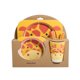 thumbnail image 1 of Juego de vajilla para niños 5 uds., Cuenco de dibujos animados de fibra de bambú para bebés, juego de vajilla para animales, taza para niños pequeños, cuchara, tenedor kenally JJ15200-03, 1 of 3