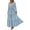 04-Light Blue, variant on PRETTYGARDEN Women's Spring Long Sleeve Smocked Maxi Dress Casual Square Neck Swiss Dot Tiered Ruffle Flowy Pocket Dresses