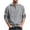 Gray, variant on Mens Hoodies Plain Relaxed Fashionable Button-Up Drawstring Long-Sleeved,Size 3XL
