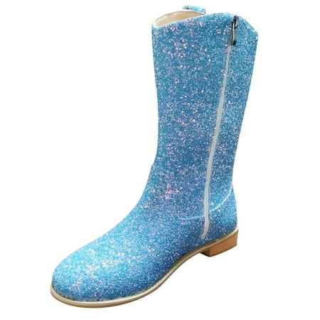 

Ykohkofe Fashion Women s Shoes Leopard Cow Print Zipper Shiny Combat Leather Boots Blue 7.5