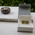 thumbnail image 3 of De Kulture Works Gold Star Enameling Cufflinks Pair for Men Boys Business Gift, 3 of 3