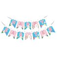 thumbnail image 1 of Sijial 1 Set Easter Banners Colorful Cartoon Bunny Egg Pattern Happy Easter Letter Festive Multi-purpose Decorative Gift Happy Easter Hanging Bunting, 1 of 3