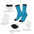thumbnail image 3 of Rocae Blue Glitter for Girls Boys Crew Socks,Children's Socks, Kids Socks, Toddler Socks: Daily Wear with Kids School Uniform, 3 of 5