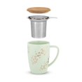thumbnail image 2 of Bailey Champagne Dots Ceramic Tea Mug & Infuser, 2 of 5