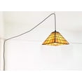 thumbnail image 5 of Kiven Style Victorian Plug in Pendant light1- Light Ceiling hanging Lamp with 11-Inch Glass Shade,Dimmable, 5 of 6
