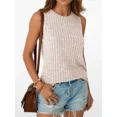 thumbnail image 4 of AELand Womens Tank Tops 2025 Loose Fit Casual Round Neck Shirts Flowy Sleeveless Summer Tops,S~2XL, 4 of 7