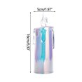 thumbnail image 3 of Cheapark Glowing Candle,Safe Glowing Electronic Candle Plastic Feast Decoration Candle Christmas Acrylic Tears Electronic Candle White Plus Bottom, 3 of 4