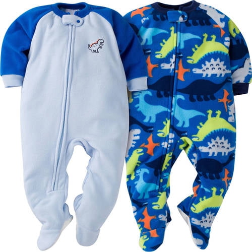 Toddler Boys' Footed Blanket Sleeper, 2pack