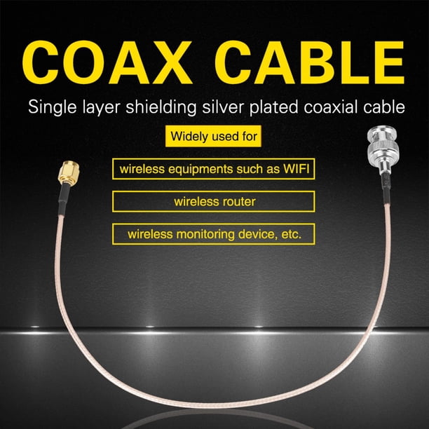 cable coaxial SMA a BNC NikouMX 50Ω 30 cm 2 piezas