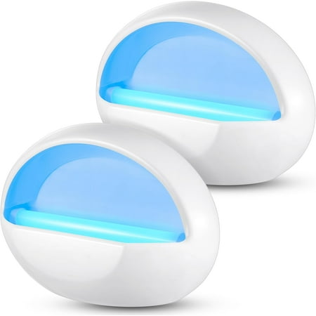 

2 Pcs Wall Sconce Fly Trap Lighted Fruit Fly Trap Mounted Moth and Mosquito Killer for Capturing Flies Gnats Mosquitos and Other Flying Insects with 20 Sticky Glue Paper 13.8 x 9.3 x 3.7