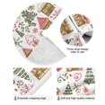 thumbnail image 4 of Yayeee Christmas Tree Skirt 35 inches for Xmas Tree Holiday Party Decoration, Brown Nordic Christmas House, 4 of 6