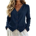 thumbnail image 2 of Neewe Womens Button Down Shirts Cotton Linen Long Sleeve Blouses Casual Loose Fit Tops Daily Outfits, 2 of 6
