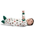 thumbnail image 6 of M+A by Monica + Andy Gender Neutral Baby Christmas Organic Cotton One Piece Pajamas and Bib Set, 2-Piece, Sizes 0M-24M, 6 of 7