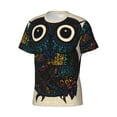 thumbnail image 3 of Rocae Owl with Mandala for Men's Moisture-Wicking Crew Tee - T-Shirt for Sports, Outdoor Activities, and Casual WearSmall, 3 of 9