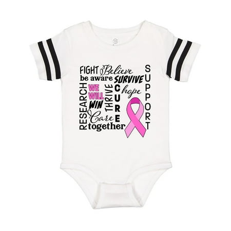 

Inktastic Breast Cancer- Together We Will Win Gift Baby Boy or Baby Girl Bodysuit