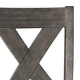 thumbnail image 2 of Benjara BM227025 Fabric Upholstered Wood Barstool with Nailhead Trim & X-Backrest, Gray, 2 of 5