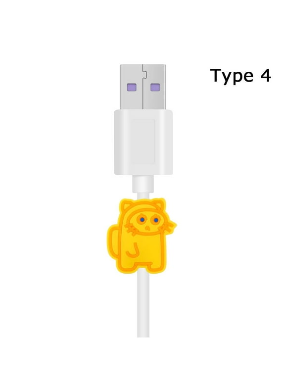 Soft Cartoon Winder Cover Protective Case Wire Protectors Data Line Protector Cable Charger Charging Cable Cover 4