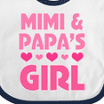 thumbnail image 4 of Inktastic Mimi and Papa Girl Grandchild Valentine Girls Baby Bib, 4 of 4