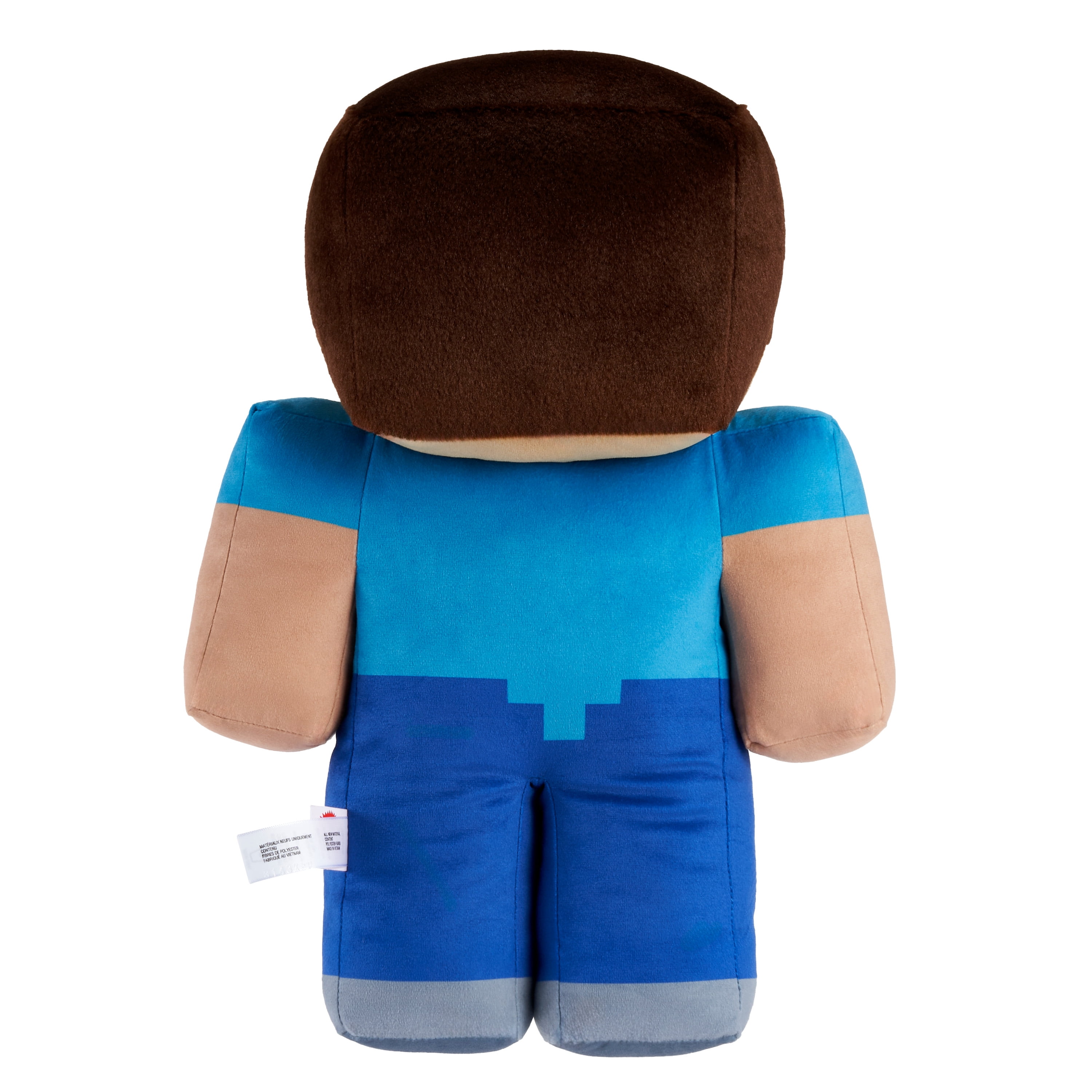Minecraft Steve 16-in Scale Jumbo Plush Figure, Pixelated Design