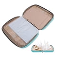 thumbnail image 5 of Xirurus Portable Jewelry Travel Case Ring Binder Storage Book with Clear Pockets Zippered Organizer for Necklaces Earrings Rings Bracelets Blue 11.02in, 5 of 9