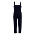 thumbnail image 4 of HBFAGFB Combinaison Femme Mode Décontractée Salopette Ample Pantalon Léger Bleu Taille TTTG, 4 of 4