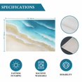 thumbnail image 6 of Blue Gradient Beach Placemats Set of 4, Watercolor Coastal Seaside Waves Ombre Placemats for Dining Table, Place Mats for Kitchen Tabletop, Waterproof Wipeable Dining Table Mats Set, 6 of 9