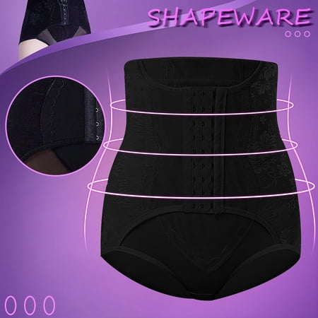 

Gyouwnll Women Waist Lace Body Shaper Corset Tummy Slimming Girdles Shaping Clothes(Black 3XL)