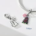thumbnail image 5 of MULA 925 Sterling Silver DIY Charm 5A Zircon Eiffel Tower Pendant fit Bracelet for Women Jewelry, 5 of 7