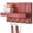 Red, variant on Rebee Vision Key Holder Wall Mount - Decorative Key and Mail Organizer for Wall with Shelf - Entryway and Living Room Decor(White)