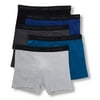 Men's Van Heusen 191PB16BS Cotton Boxer Briefs - 5 Pack (Grey/Blue/Black/Char L)