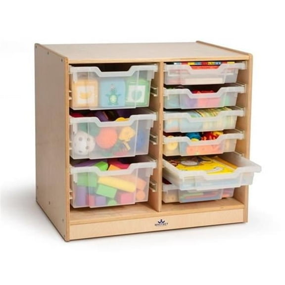 Clear Tray Double Storage Cabinet