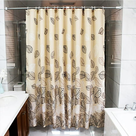 Tayyakoushi Clical Shower Curtain Fabric Leave Bathroom Curtains Tayyakoushi Clical Shower Curtain Fabric Leave Bathroom Curtains Waterproof Polyestwer Mildew Resistant Bath For